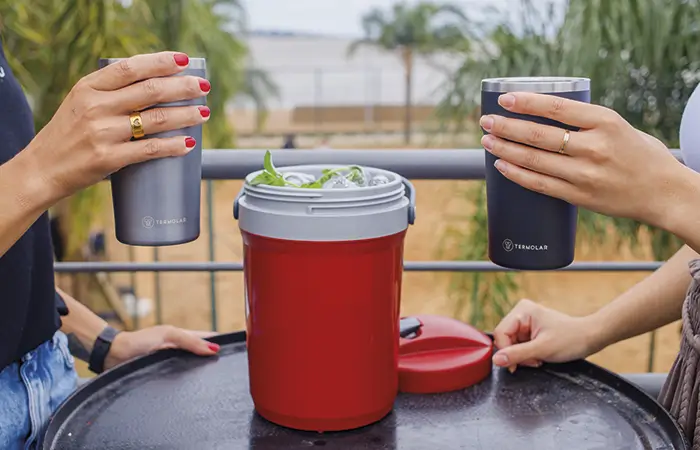 receita de mojito e jarra térmica
