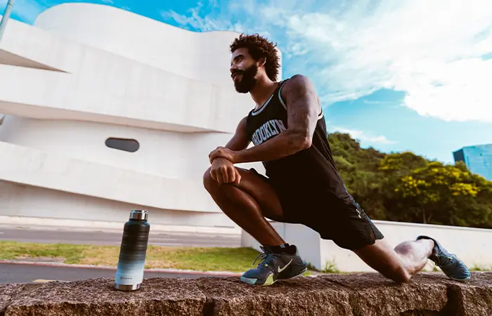 se recuperando após corrida