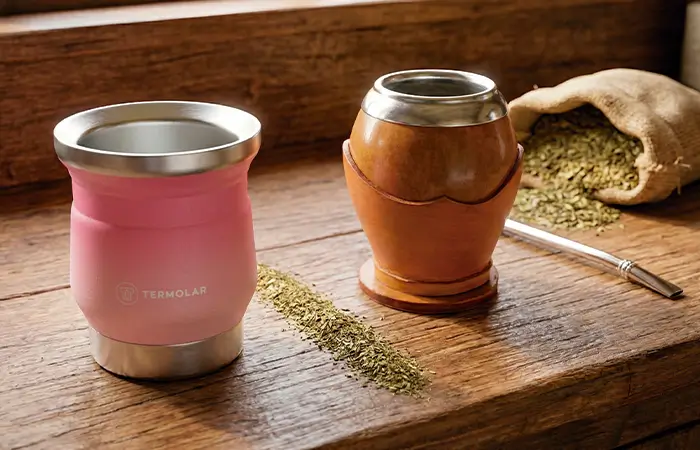 cuia de inox ou porongo